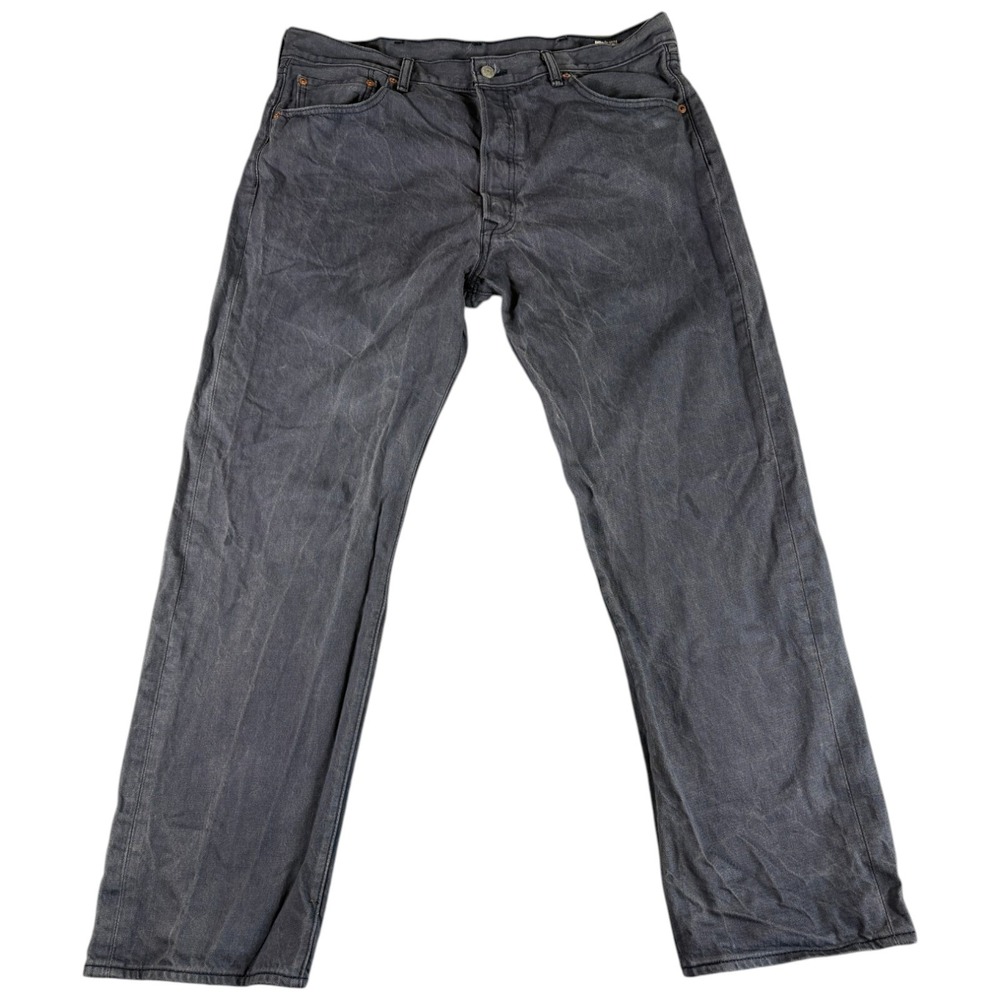 Vintage Levi's 501 Original Fit Jeans Men 38x32 Gray Denim Faded Straight Rugged